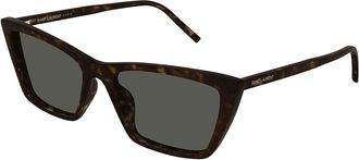 Saint Laurent SL 737 MICA THIN 002 Womens Sunglasses Tortoiseshell Size 54 - Free RX Lenses - Free RX Lenses