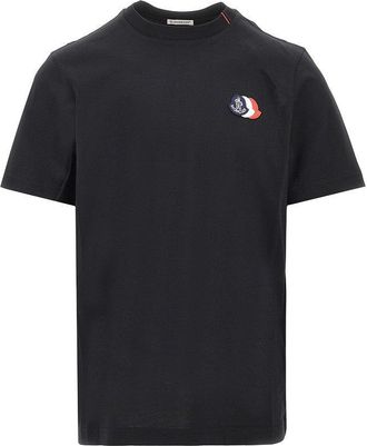 Moncler Tricolour embroidered logo T-shirt Man XL