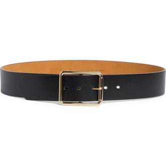 Nordstrom Rack Faux Leather Belt in Black at Nordstrom Rack, Size X-Small