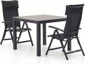 Bellagio la vita attrattiva Bellagio Lugo/Fidenza 90cm dining tuinset 3-delig verstelbaar