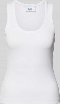 Jack & Jones Tanktop in Ripp-Optik Modell FRIDA in Weiss, Gr&ouml;&szlig;e XL