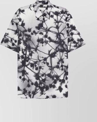 Dries Van Noten printed short sleeve button-down shirt