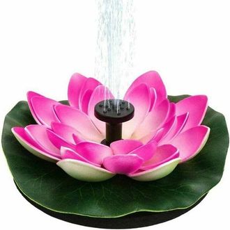 Neige Decoraci&oacute;n De Estanque Con Nen&uacute;far Y Loto Musgoso: Bomba De Fuente Flotante Con Energ&iacute;a Solar Para Estanque, Decoraci&oacute;n De Piscina De Jard&iacute;n Al Aire L