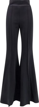 La Petite Robe Di Chiara Boni Pantaloni Forever svasati con vita elasticizzata - Nero