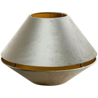 QAZQA Double Velvet Lampshade Green with Gold Interior