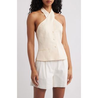 Mango Mariana Vest in Ecru at Nordstrom, Size X-Large