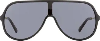 Gucci GG0199S001 Black Frame with Gold Trim Sunglasses - Black