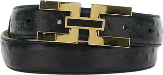 Elisabetta Franchi Ct25S62E2110 Logo Belt - female - Elisabetta Franchi - Belts - Black - XL - Accessories