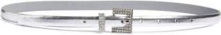 Nordstrom Rack Embellished Buckle Metallic Belt in Silver at Nordstrom Rack, Size X-Small