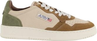 Autry Medalist Color-Block Suede Low-Top Sneakers