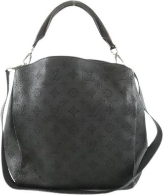 Louis Vuitton Pre-owned Shoulder Bags, female, Black, Size: ONE SIZE Pre-owned Mahina Calf Shoulder Bag