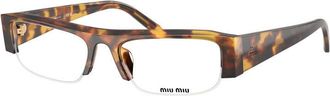 Miu Miu MUB07S 14L08N Havana/Clear Blue-Violet Light Filter