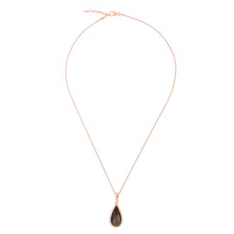 Orphelia Lilja Dames 925 Sterling Zilveren Ketting met Hanger - Roze zh-7367