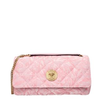Versace Roze Stoffen Schoudertas