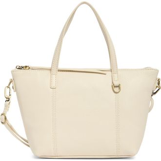 Hobo Kingston Mini Leather Satchel in Ivory at Nordstrom Rack