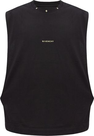 Givenchy embroidery-detail vest - men - Cotton - L - Black