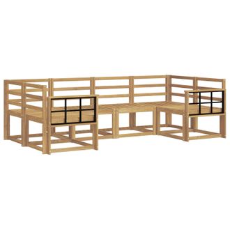 vidaXL Conjunto De Sof&aacute;s De Exterior 6 Pcs Blanco Vidaxl