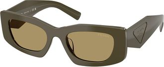 Prada PR D03SD Asian Fit 26J70G Womens Sunglasses Green Size 51