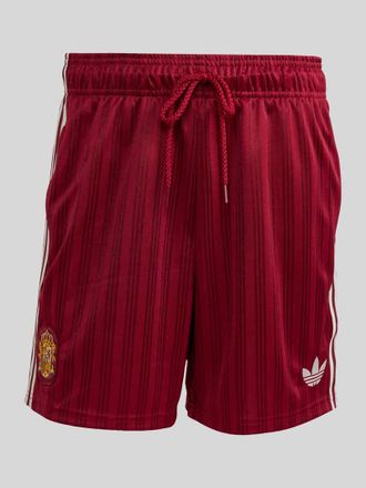 adidas Originals Regular Fit Sportshorts mit Kontraststreifen Modell Spanien in Bordeaux, Gr&ouml;&szlig;e XXL