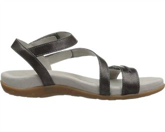 Aetrex Womens Gabby Sandals In Pewter