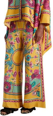 La DoubleJ Palazzo Pants Zodiac Plac&eacute;e Marigold at Nordstrom, Size X-Large