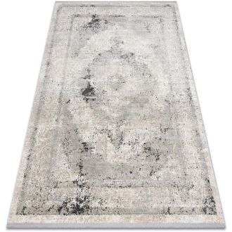 RugsX Rugsx - Alfombra Tuls Estructural, Franjas 51321 Vintage, Marco, Roset&oacute;n Beige / Gris Beige 120x170 Cm