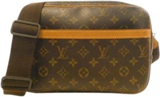 Louis Vuitton Pre-owned Cross Body Bags, female, Brown, Size: ONE SIZE Pre-owned Reporter PM Shoulder Bag