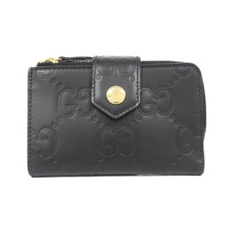 Gucci Black Gg Leather Wallet (Bi-Fold) (Pre-Owned)