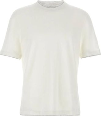 Brunello Cucinelli T-shirt con design a strati - Bianco