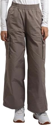 Emporio Armani Wijde broek - Dames - Wijde Broeken - Grijs - XL - Broeken
