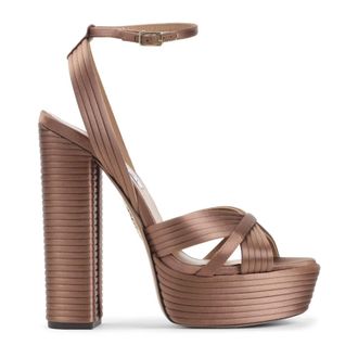 Aquazzura High Heel Sandals, female, Brown, Size: 9 1/2 US Sundance Plateau 140