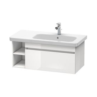 Duravit Unidad De Lavabo Duravit Durastyle De Pared 6396, 1 Extra&iacute;ble, 930mm, Para Lavabo Durastyle A La Derecha, Color (frente/cuerpo): Casta&ntilde;o Oscuro / Basa