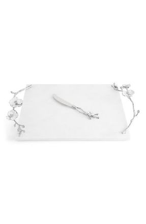 Michael Aram Orchid Cheese Board with Knife in Silver at Nordstrom