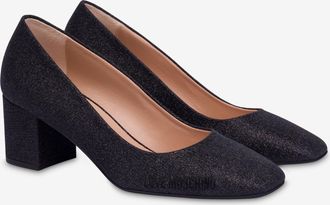 Love Moschino Décolleté glitterata - Nero