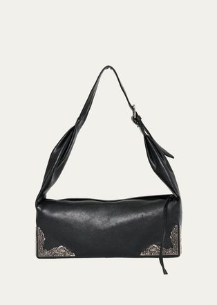 Maison Margiela Hardware-Embellished Leather Shoulder Bag