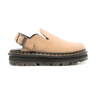 Dr. Martens Schoenen, Dames, Beige, 36 EU, Leer, Beige Leren Sandalen voor Vrouwen