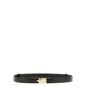Tom Ford Printed Python Belt - female - Tom Ford - Belts - Brown - L - Accessories