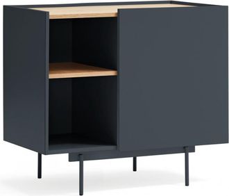 Teulat Design Kommode otto Anthrazit/Eiche - 90 x 78 cm