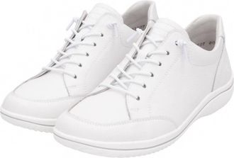 Remonte Womens Louann Leather Sneakers In White