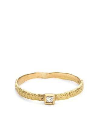 Elhanati 18kt yellow gold diamond ring - women - 18kt Yellow Gold/Diamond - 51