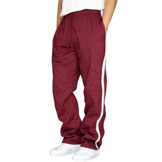 Generic BOTCAM Mens Long Sports Trousers Large Sizes Autumn Winter Warm Cotton Fitness Training Trousers Stretch Elastic Waistband Casual Jogging Bottoms Tomm