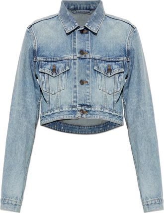 Balenciaga Denim Jacket - Dames - Spijkerjassen - Blauw - XS - Denim - Jassen