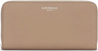 J & M Davidson Portafoglio in pelle con zip - Marrone