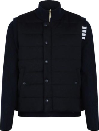 Thom Browne Jassen, Heren, Blauw, XL, Winter Jassen