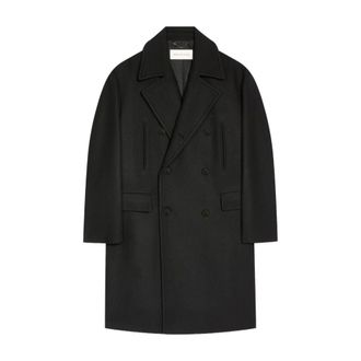 Dries Van Noten Jassen, Heren, Zwart, M, Wol, Racos Jas