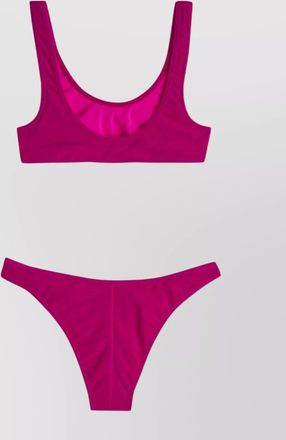 Reina Olga sponge high-waisted brazilian bikini set