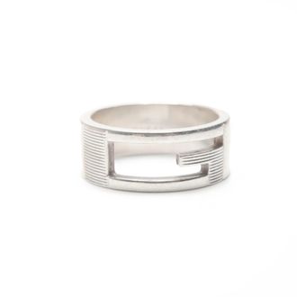 Gucci Silver Band Ring (Pre-Owned)