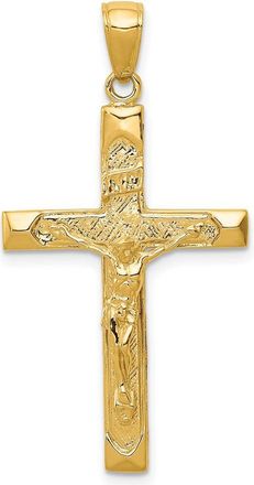 Diamond2Deal 14k Gold Crucifix Pendant