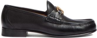 Valentino Garavani Zwarte VLogo Signature Platte Schoenen - Heren - Loafers - Zwart - 39 EU - Schoenen