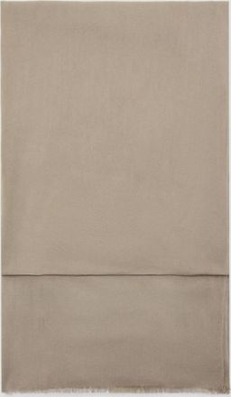 Mango Foulard bordi sfilacciati marrone medio - Donna - Taglia unica - MANGO